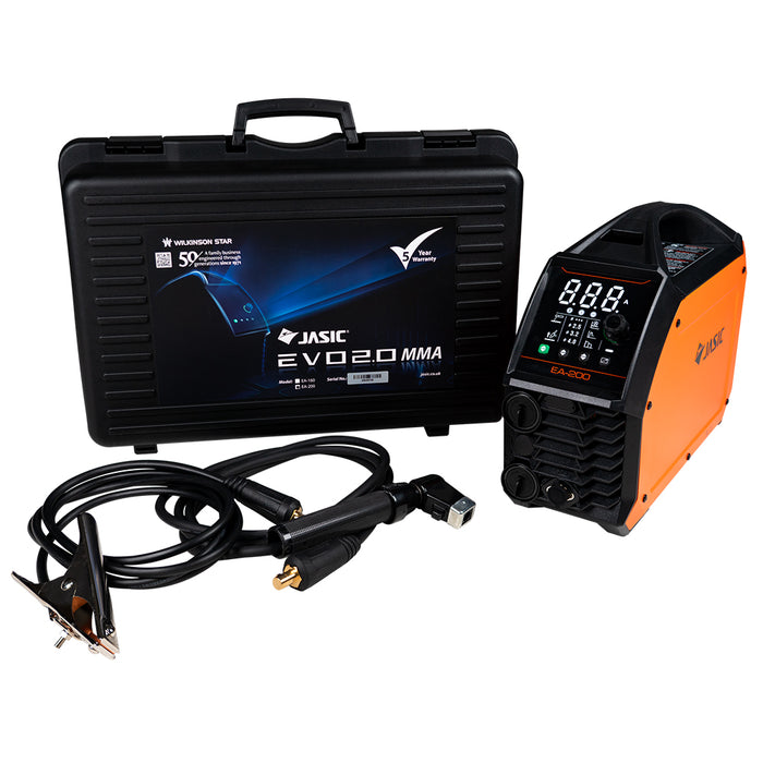 Jasic - EVO Arc 200 PFC Inverter c/w Case & Leads