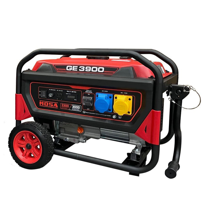 Mosa GE3900 3.3kVA AVR Petrol Generator 110V/230V