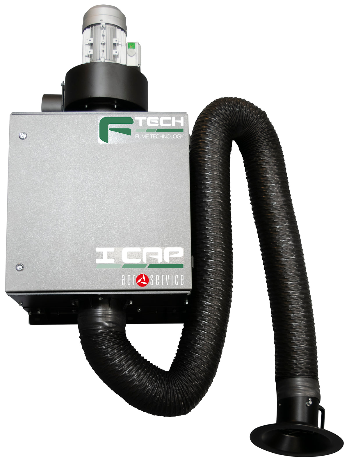 F-Tech ICAP 2.0 H Wall Mounted Extractor 400V c/w 3mtr Armoflex Arm ...